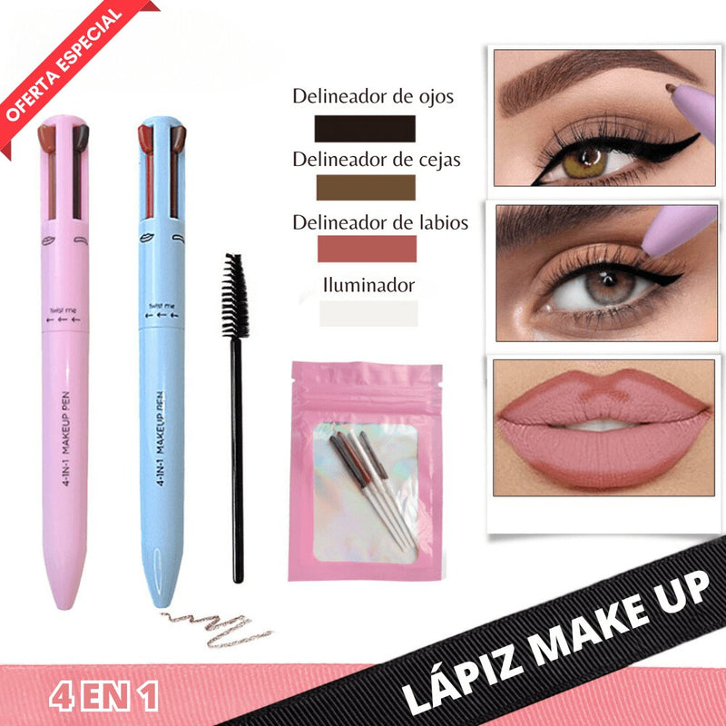 LÁPIZ MAKE UP 4 EN 1 - ¡COMPRE 02 Y RECIBA 03! - Diversishopp